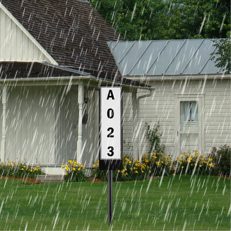 Double Sided Solar Address Sign