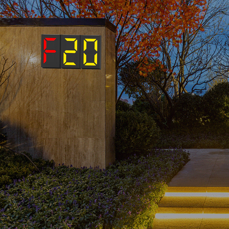 Custom Solar Address Sign