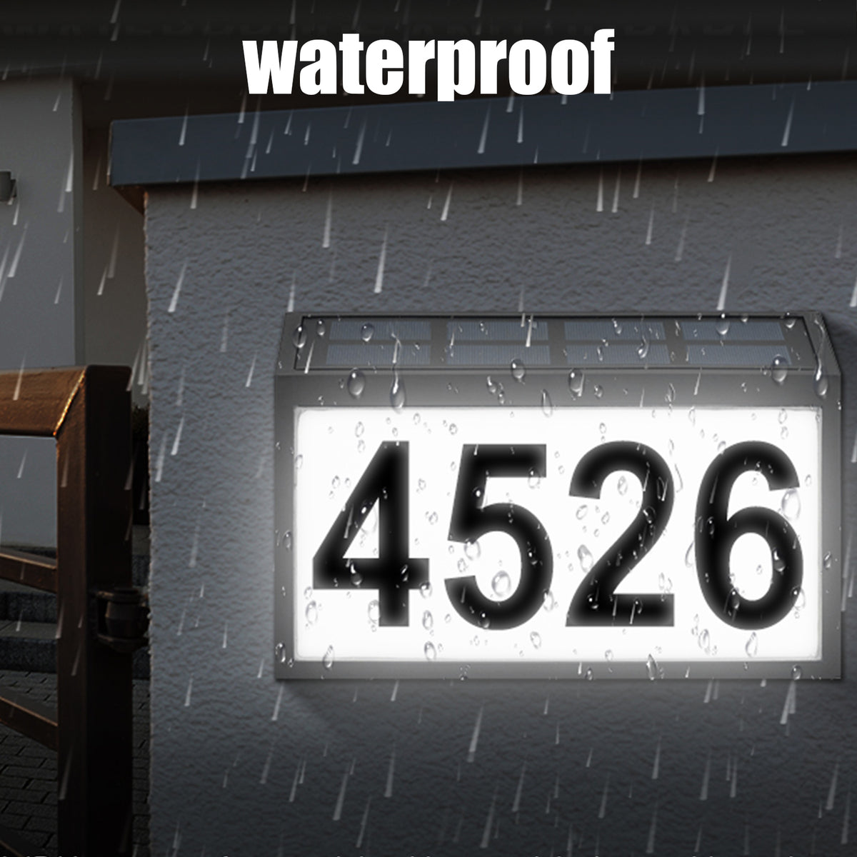 Solar Address Sign