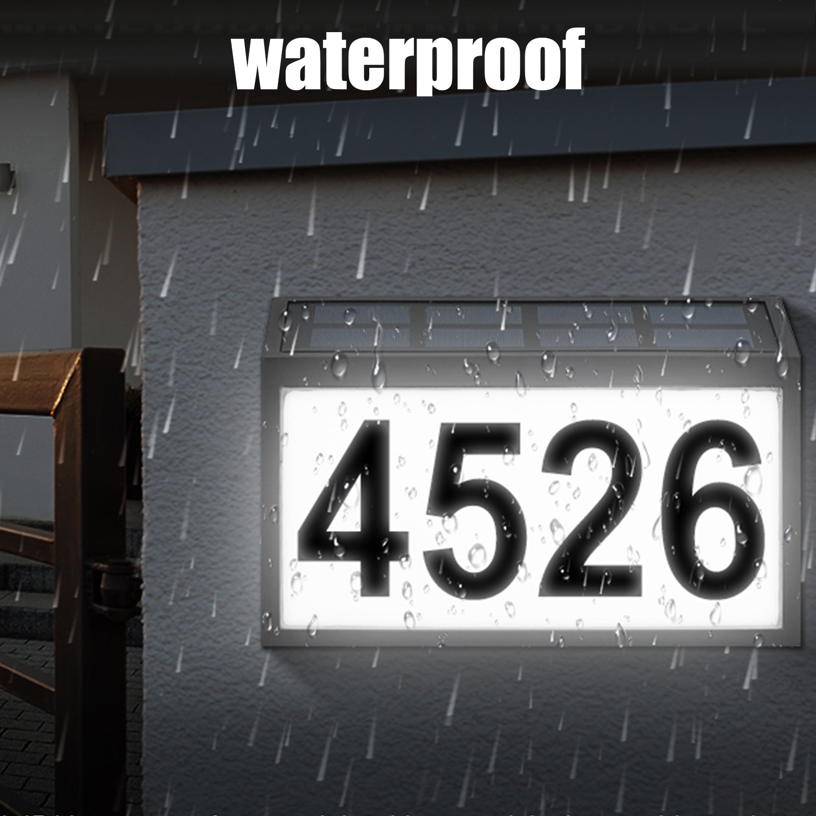 Solar Address Sign