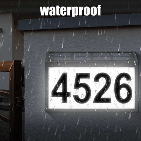 Solar Address Sign