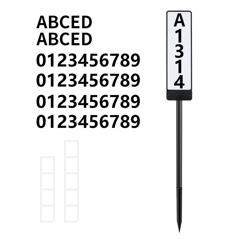 Double Sided Solar Address Sign