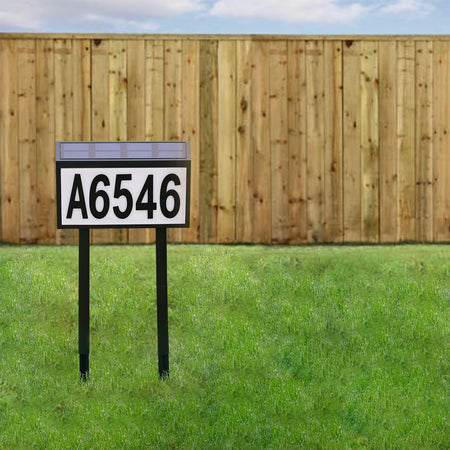 Solar Address Sign