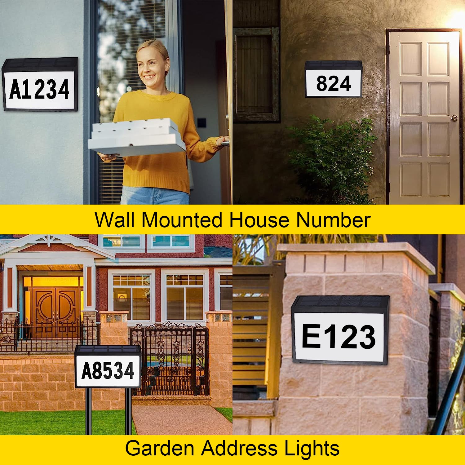 Solar Address Sign