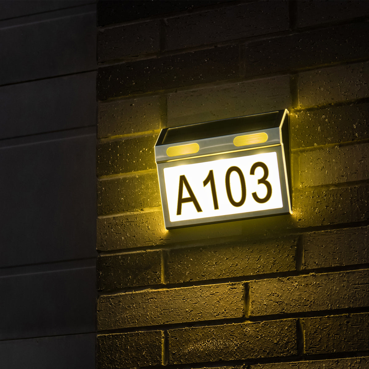 Stainless Steel Solar Address Sign