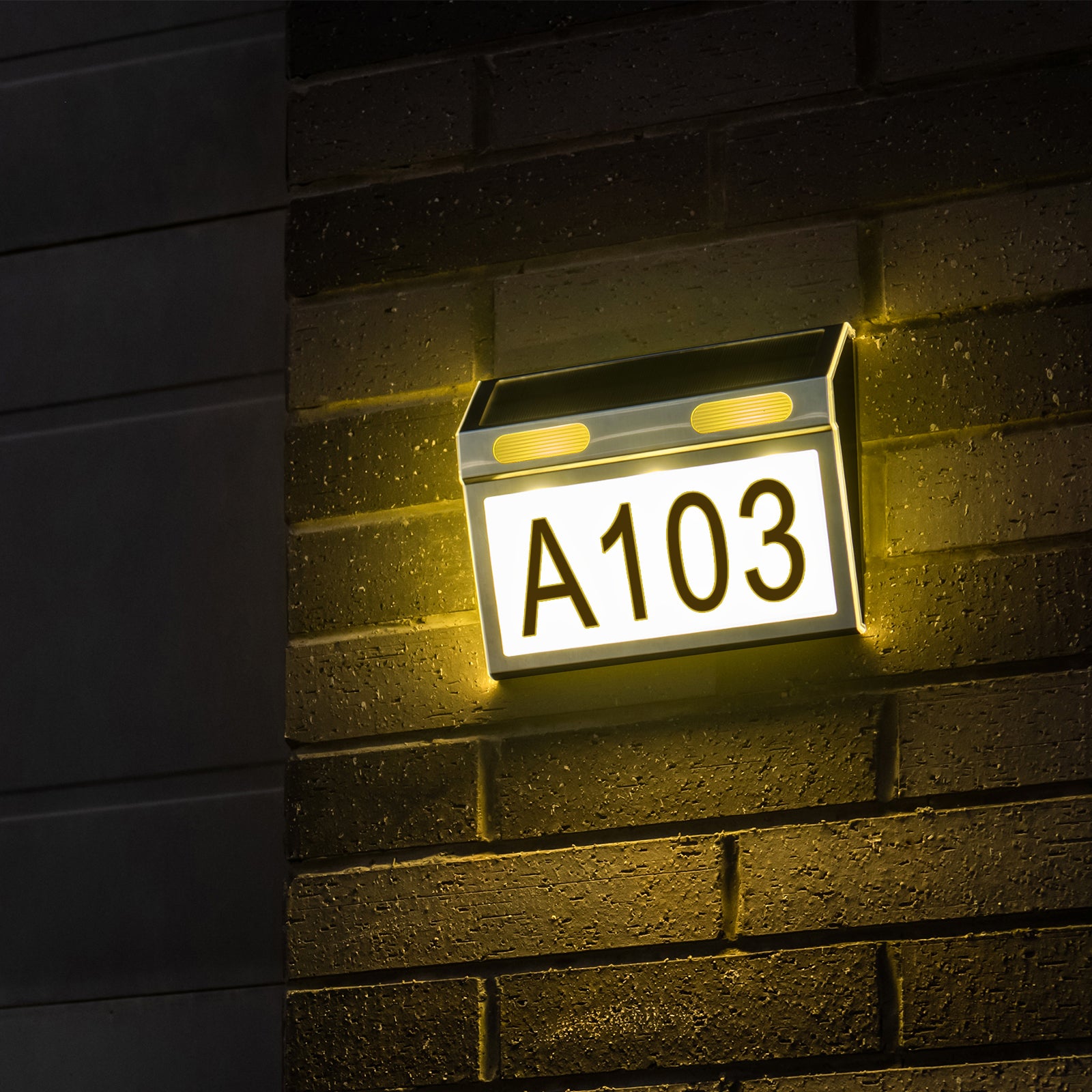 Stainless Steel Solar Address Sign