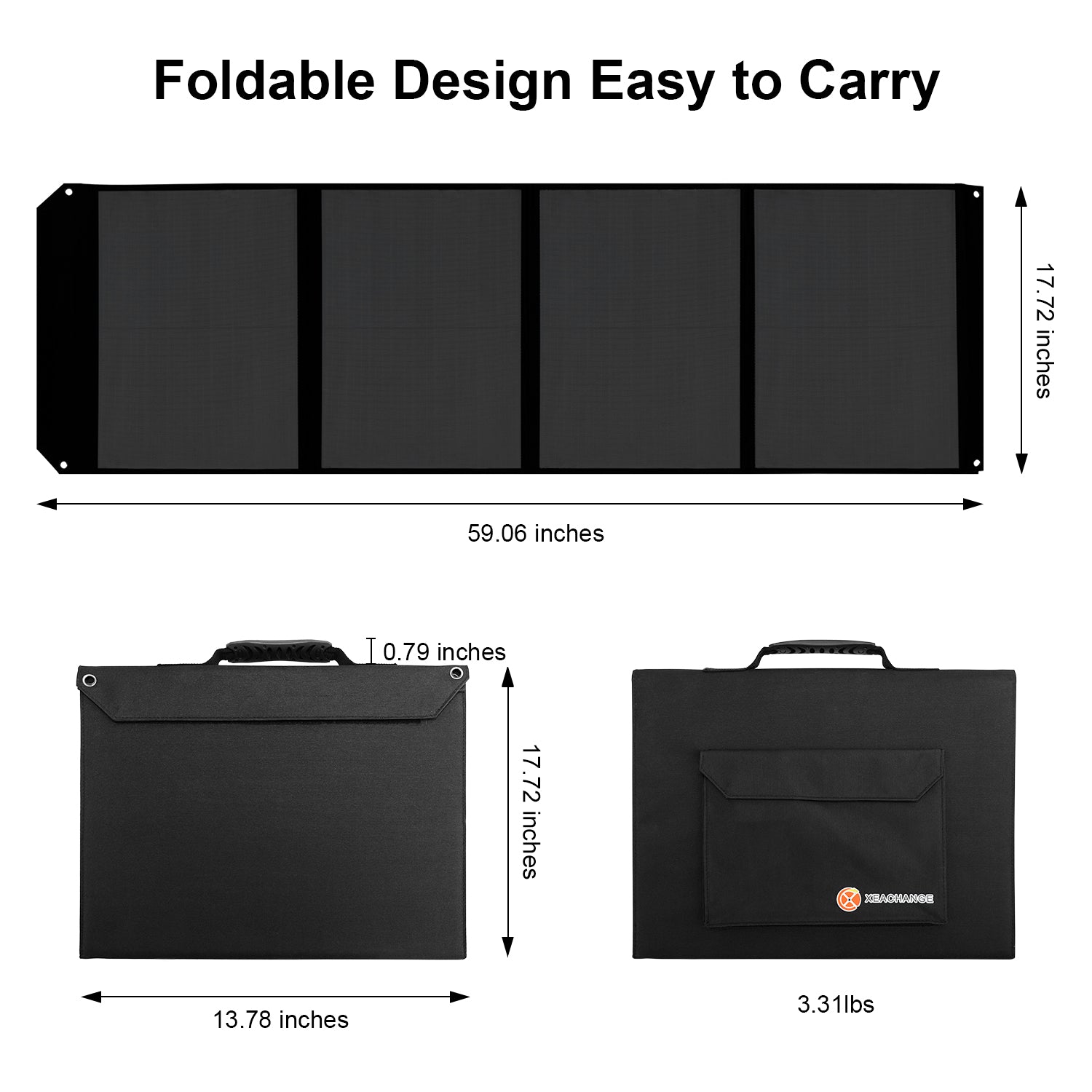 100 Watt Portable Monocrystalline Solar Panel