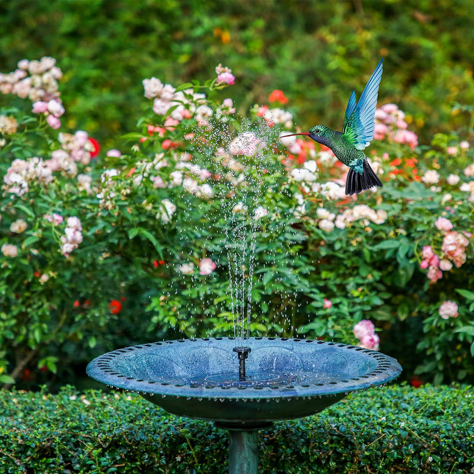 Solar Bird Bath Fountain Lights with 6 Nozzles