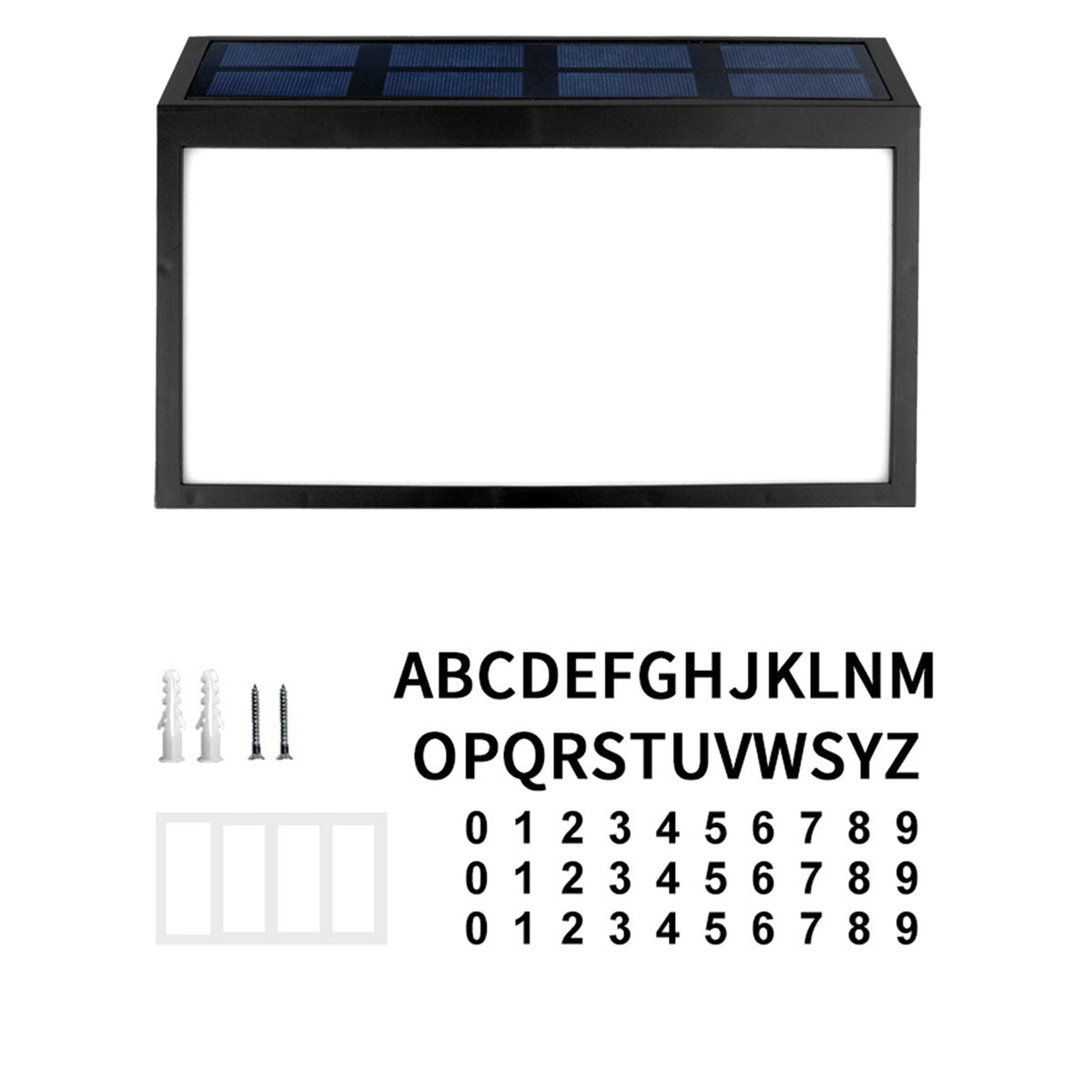 Solar Address Sign