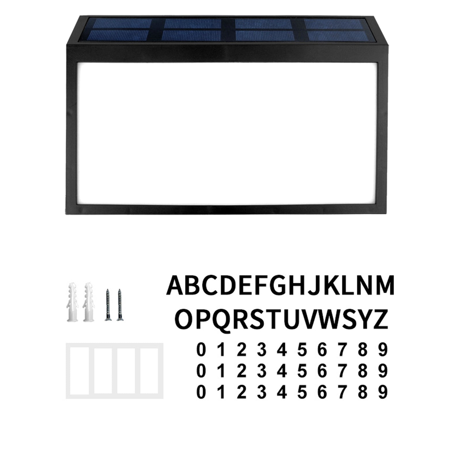 Solar Address Sign