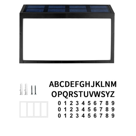 Solar Address Sign