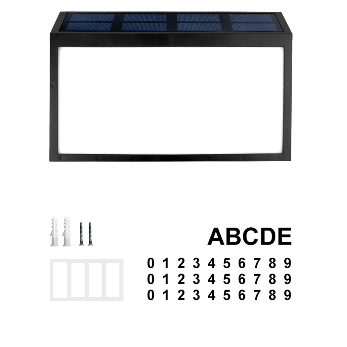 Solar Address Sign
