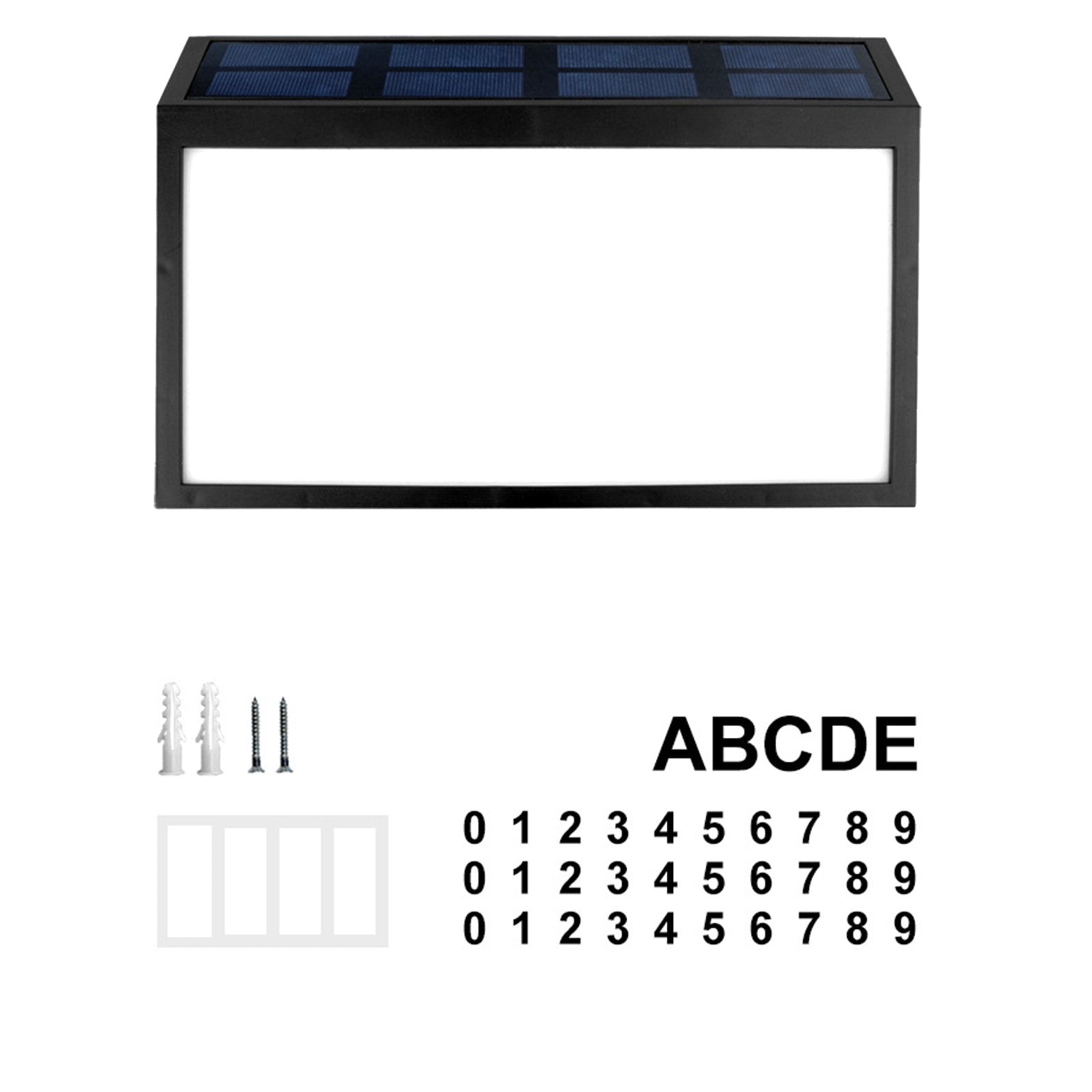 Solar Address Sign