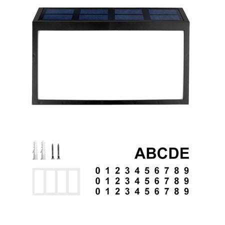 Solar Address Sign
